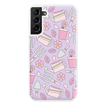 Gardening Tools - Spring Patterns Phone Case for Galaxy S21 Plus