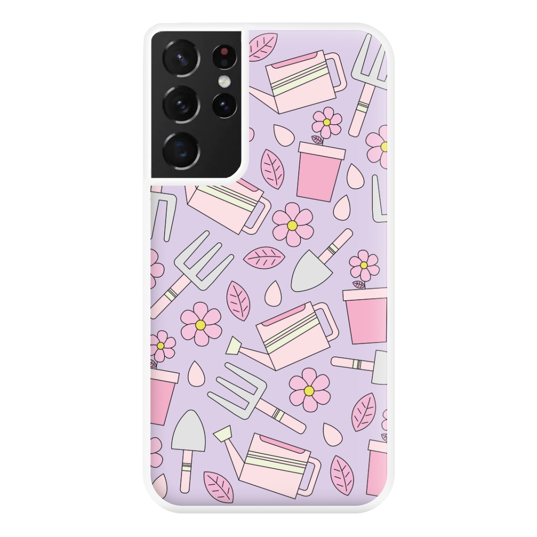 Gardening Tools - Spring Patterns Phone Case for Galaxy S21 Ultra