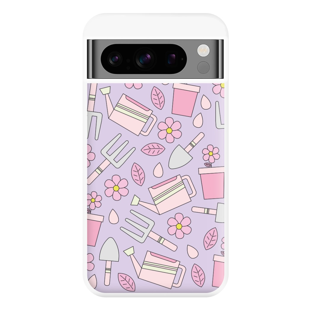 Gardening Tools - Spring Patterns Phone Case for Google Pixel 8 Pro