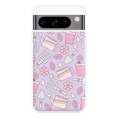 Gardening Tools - Spring Patterns Phone Case for Google Pixel 8 Pro