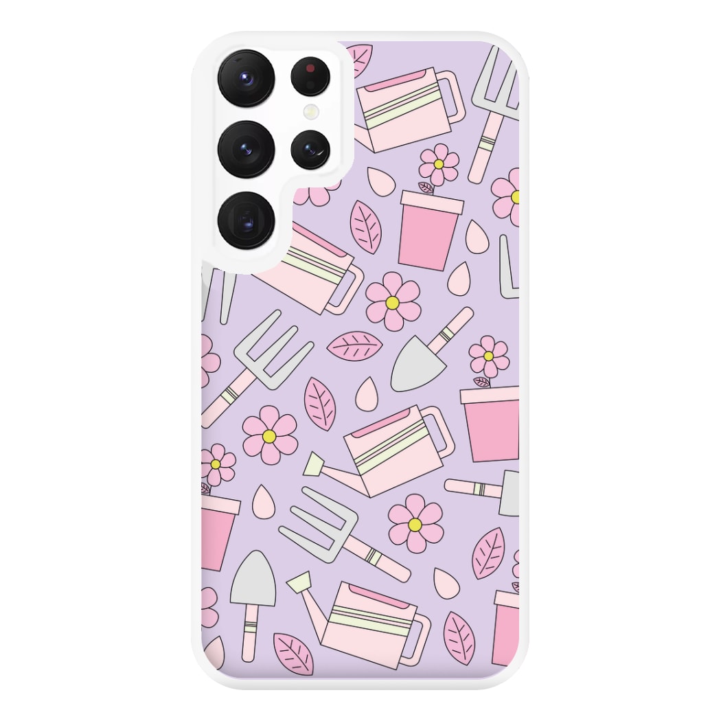 Gardening Tools - Spring Patterns Phone Case for Galaxy S22 Ultra