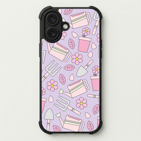 Gardening Tools - Spring Patterns Phone Case — Bumper case