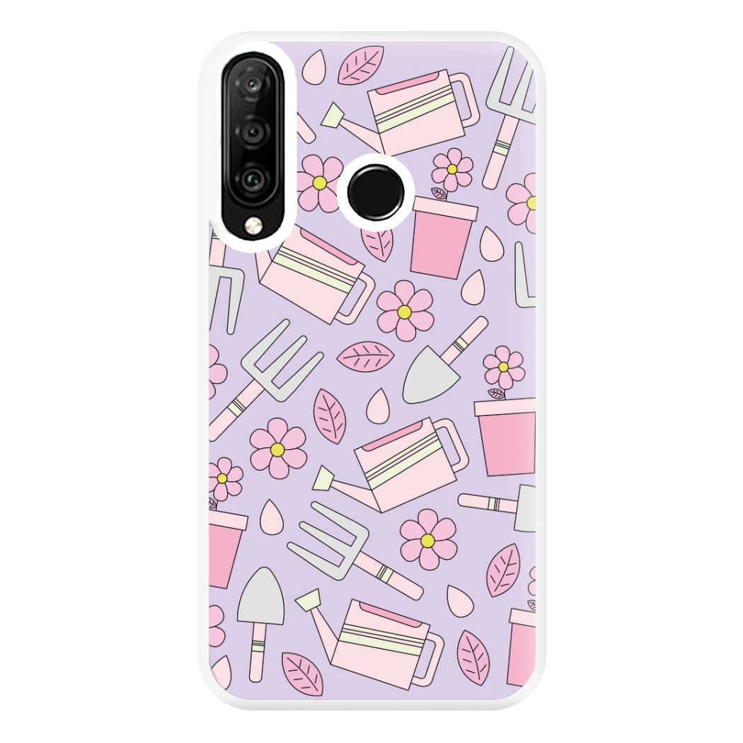 Gardening Tools - Spring Patterns Phone Case for Huawei P30 Lite