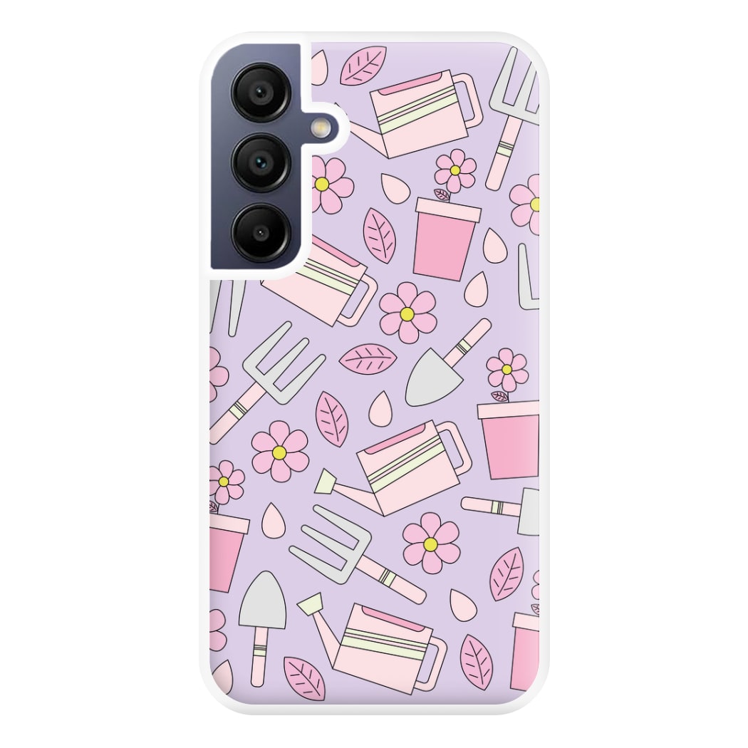 Gardening Tools - Spring Patterns Phone Case for Galaxy A16