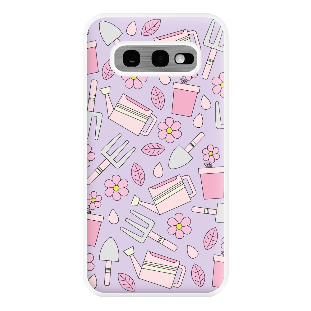 Gardening Tools - Spring Patterns Phone Case for Galaxy S10e