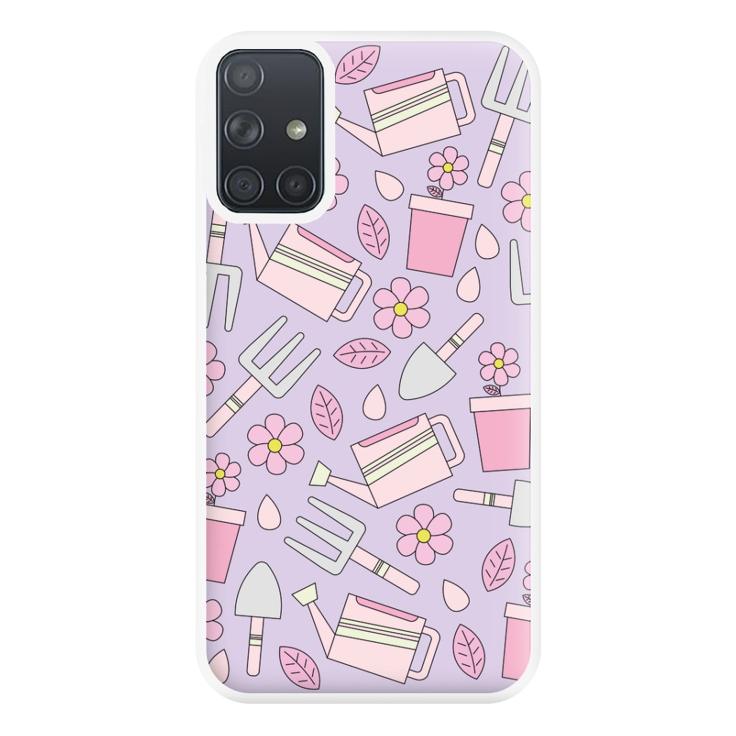 Gardening Tools - Spring Patterns Phone Case for Galaxy A71