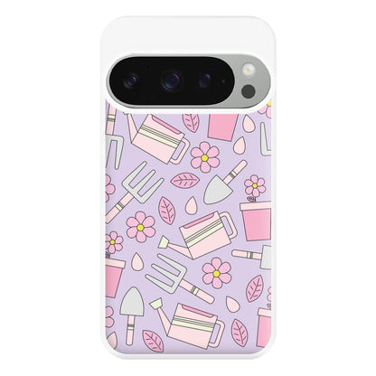 Gardening Tools - Spring Patterns Phone Case for Google Pixel 9 Pro XL