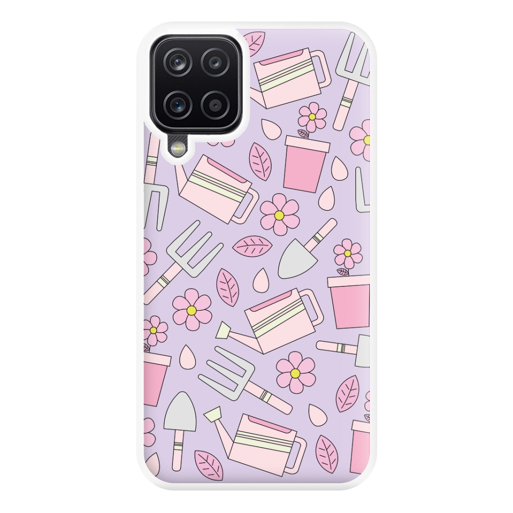 Gardening Tools - Spring Patterns Phone Case for Galaxy A12