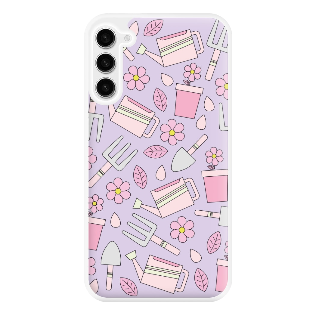 Gardening Tools - Spring Patterns Phone Case for Galaxy S23FE