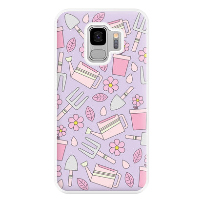 Gardening Tools - Spring Patterns Phone Case for Galaxy S9 Plus