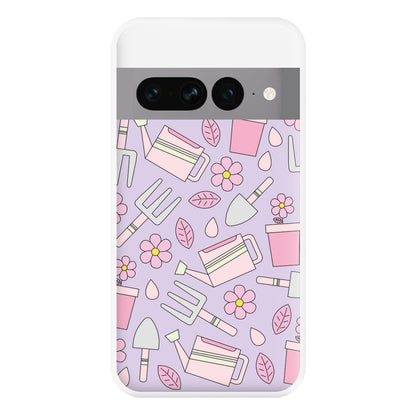 Gardening Tools - Spring Patterns Phone Case for Google Pixel 7 Pro