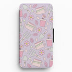 Gardening Tools - Spring Patterns Flip / Wallet Phone Case