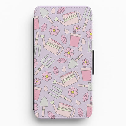 Gardening Tools - Spring Patterns Flip / Wallet Phone Case
