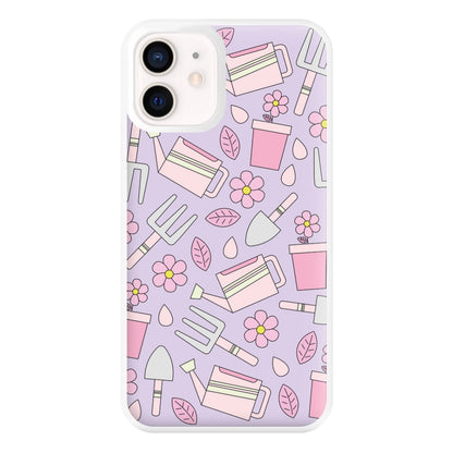 Gardening Tools - Spring Patterns Phone Case for iPhone 12 Mini