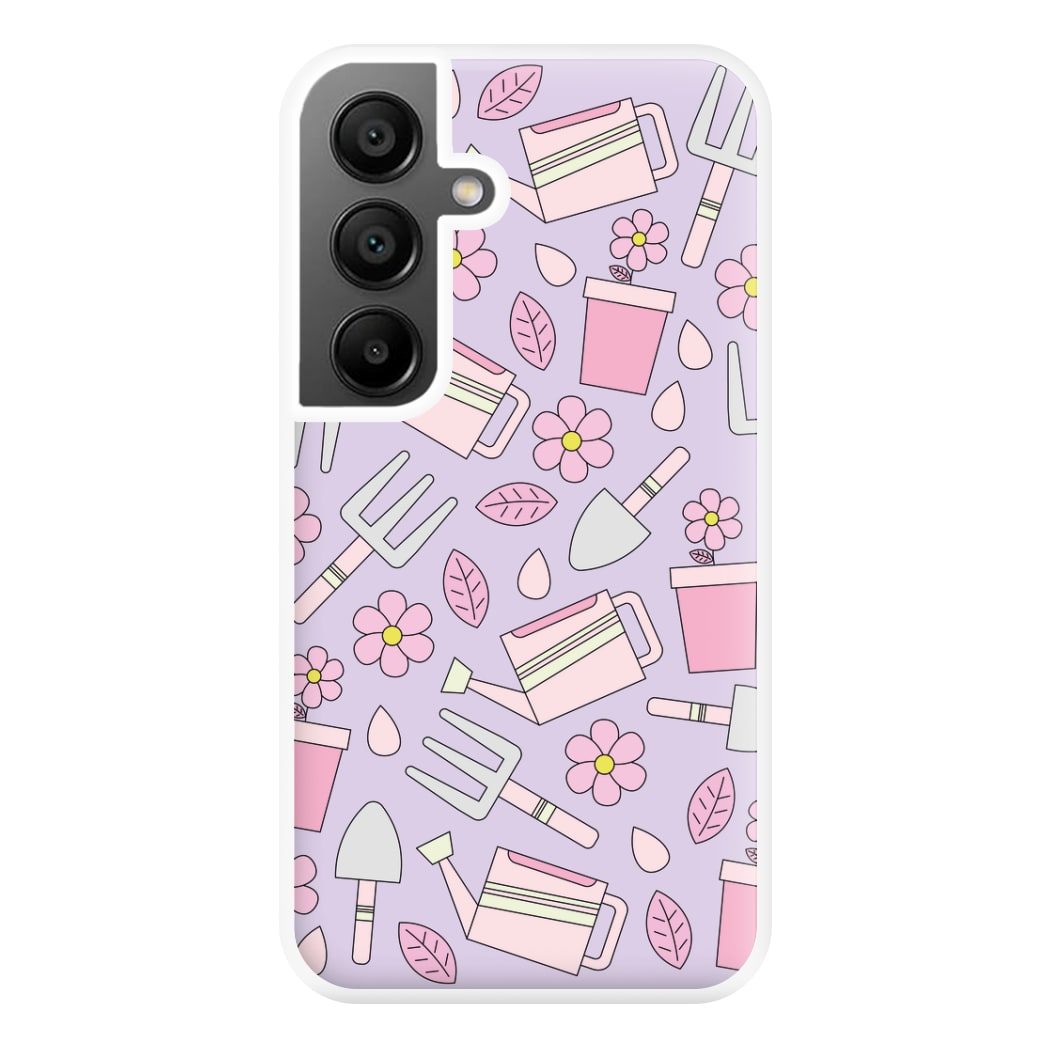 Gardening Tools - Spring Patterns Phone Case for Galaxy A55