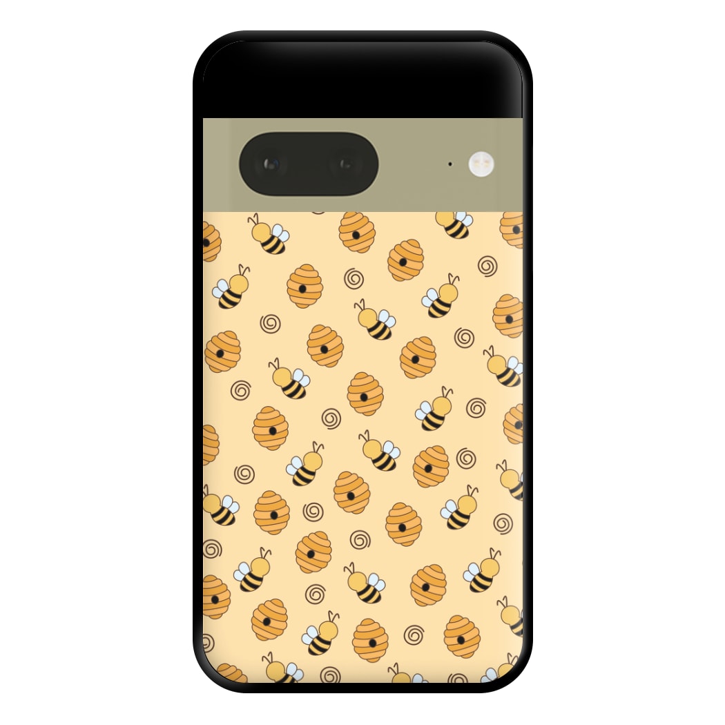 Honey Bees - Spring Patterns Phone Case for Google Pixel 7a