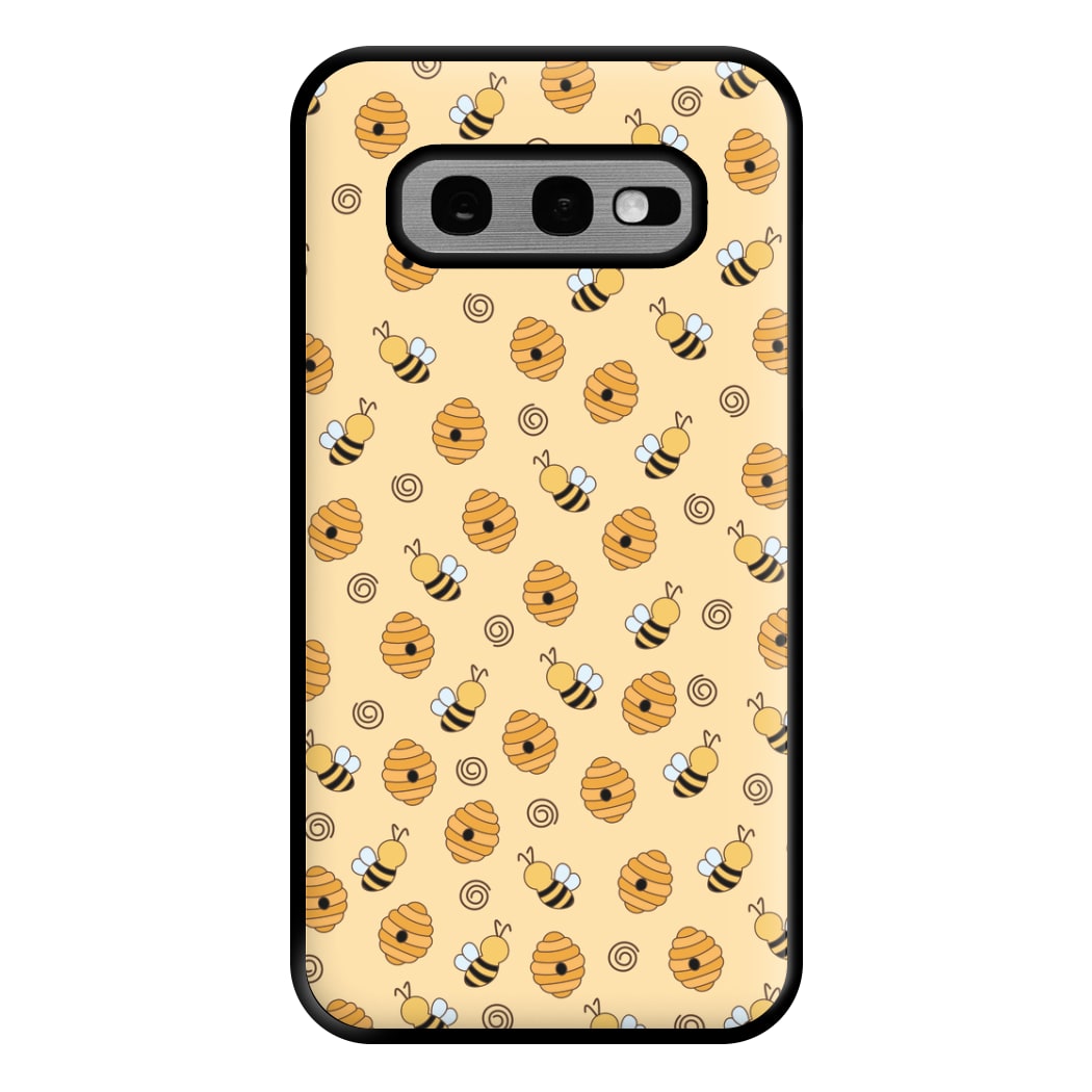 Honey Bees - Spring Patterns Phone Case for Galaxy S10e