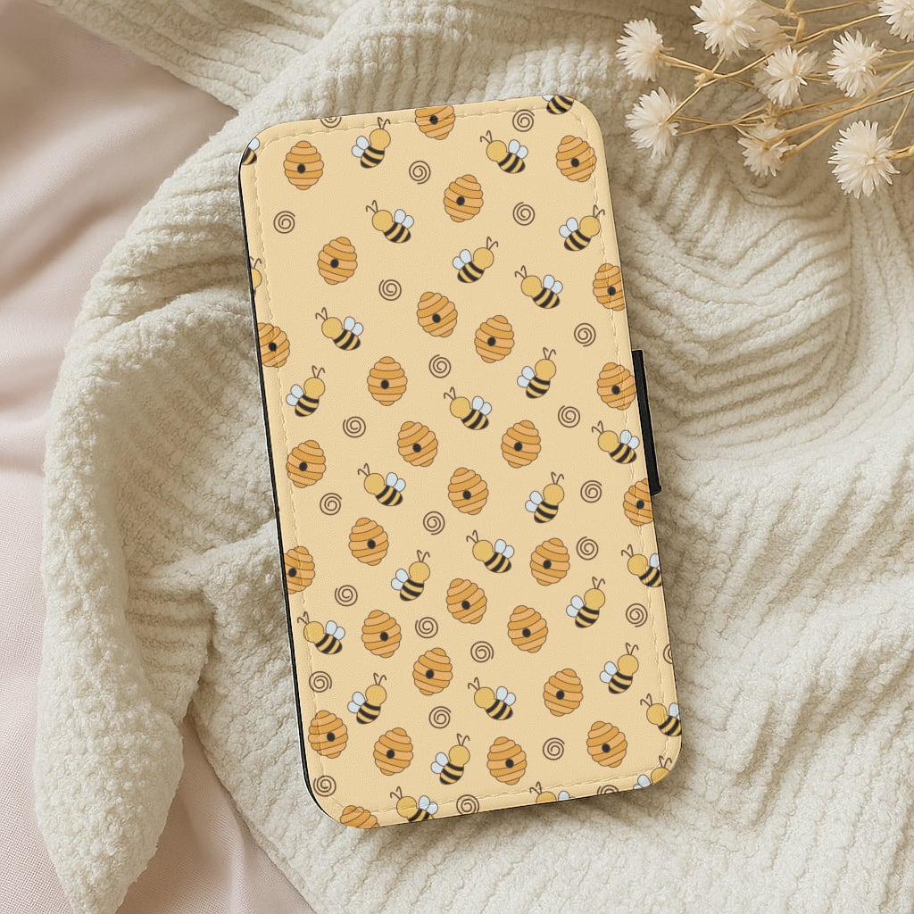 Honey Bees - Spring Patterns Wallet Phone Case