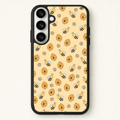 Honey Bees - Spring Patterns Phone Case for Galaxy S26 Plus