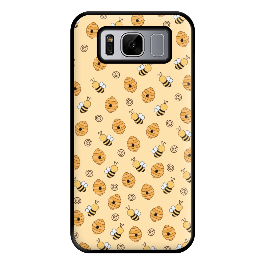 Honey Bees - Spring Patterns Phone Case for Galaxy S8 Plus