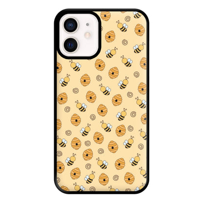 Honey Bees - Spring Patterns Phone Case for iPhone 13 Mini