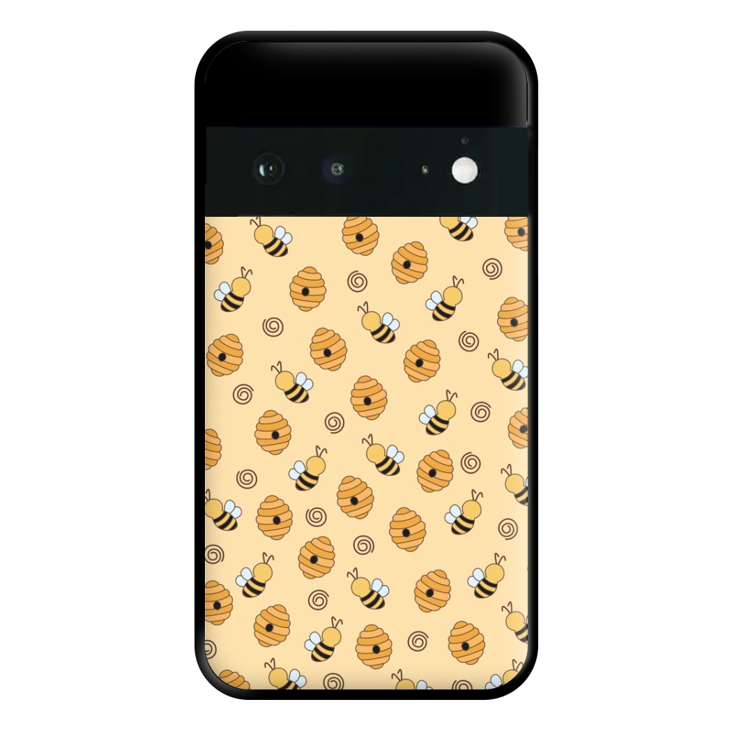 Honey Bees - Spring Patterns Phone Case for Google Pixel 6a