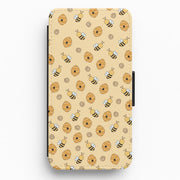 Honey Bees - Spring Patterns Flip / Wallet Phone Case 1
