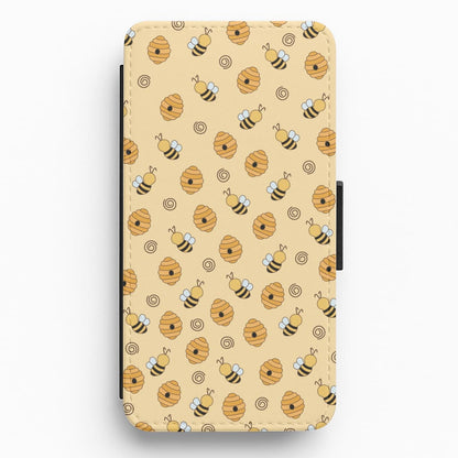Honey Bees - Spring Patterns Flip / Wallet Phone Case