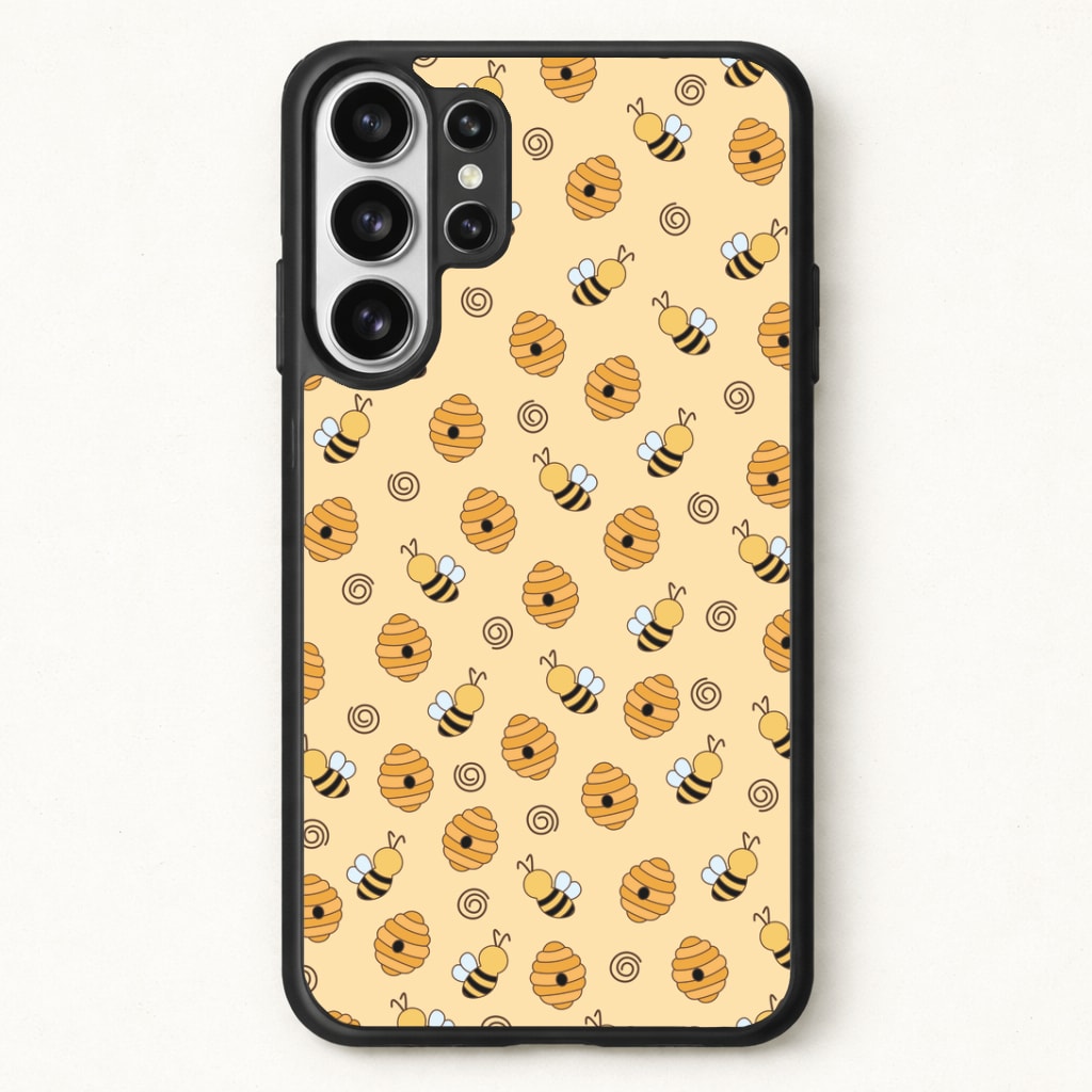 Honey Bees - Spring Patterns Phone Case for Galaxy S26 Ultra
