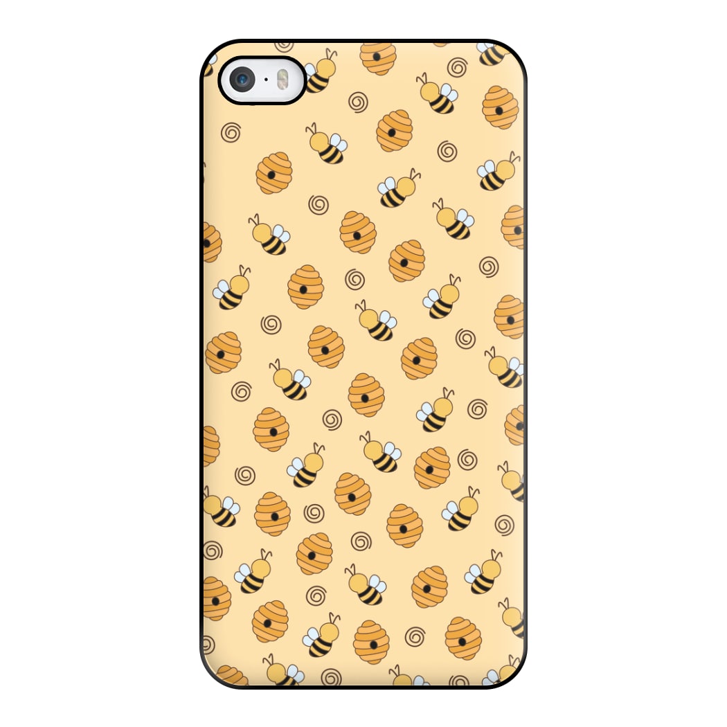 Honey Bees - Spring Patterns Phone Case for iPhone 5 / 5s / SE 2016