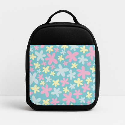 Blue, Pink And Yellow Flowers - Spring Patterns Insulated Lunchbox