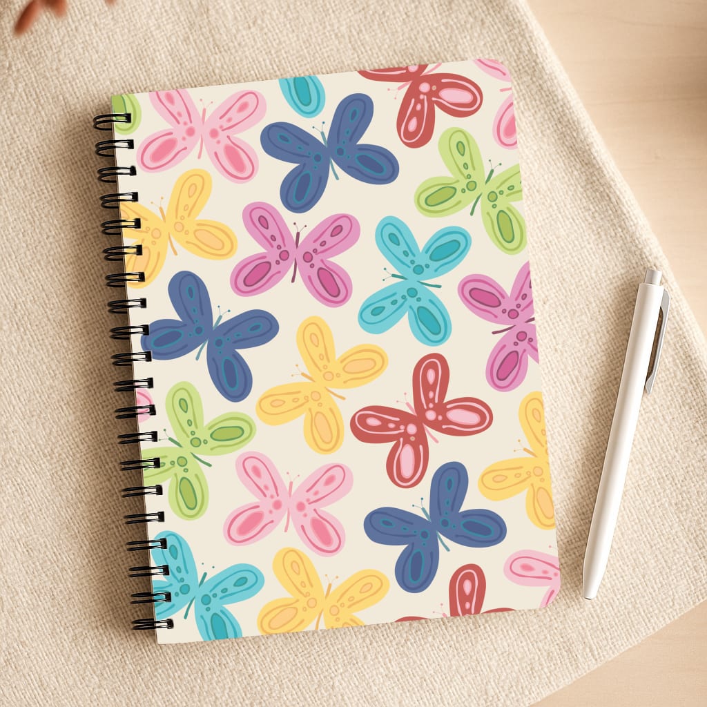 Butterflies - Spring Patterns Notepad