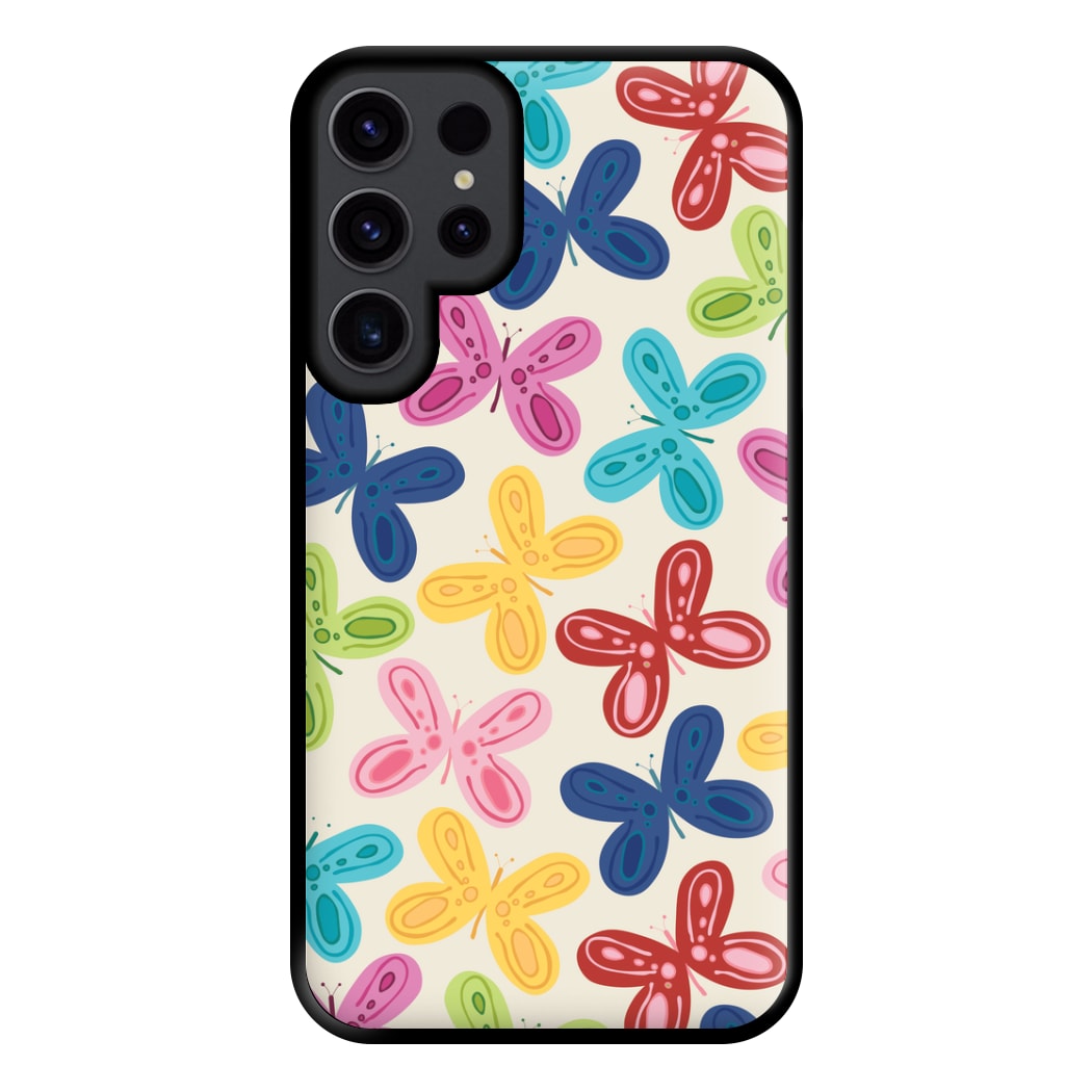 Butterflies - Spring Patterns Phone Case for Galaxy S23 Ultra