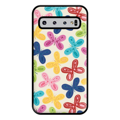 Butterflies - Spring Patterns Phone Case for Galaxy S10 Plus