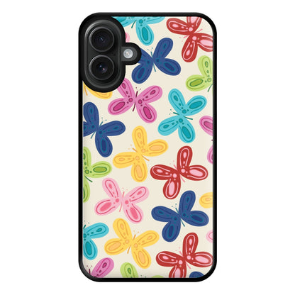 Butterflies - Spring Patterns Phone Case for iPhone 16 Plus