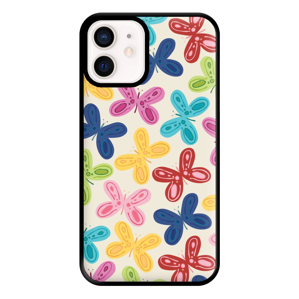 Butterflies - Spring Patterns Phone Case for iPhone 12 Mini