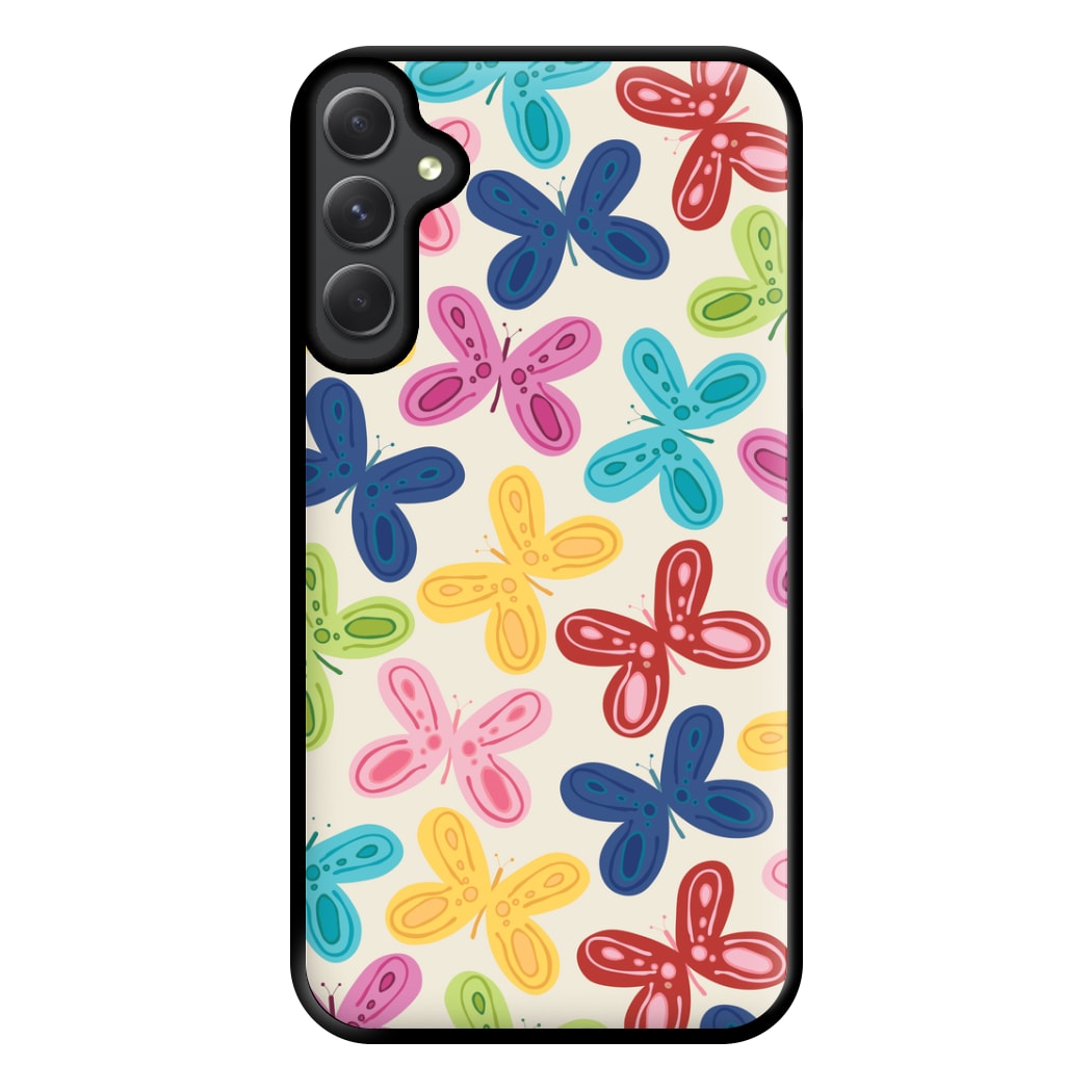 Butterflies - Spring Patterns Phone Case for Galaxy A14