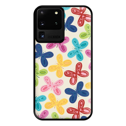 Butterflies - Spring Patterns Phone Case for Galaxy S20 Ultra