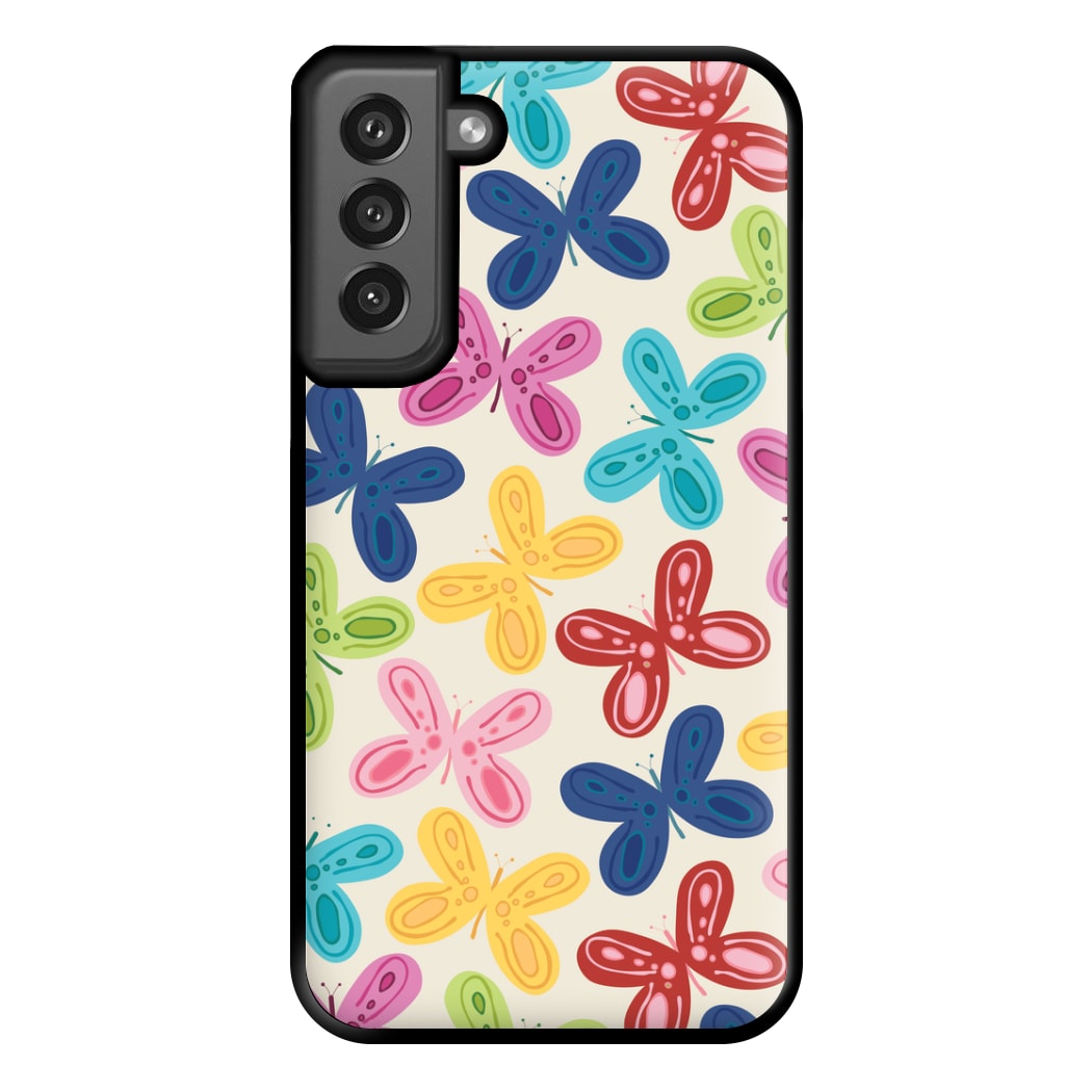 Butterflies - Spring Patterns Phone Case for Galaxy S21FE