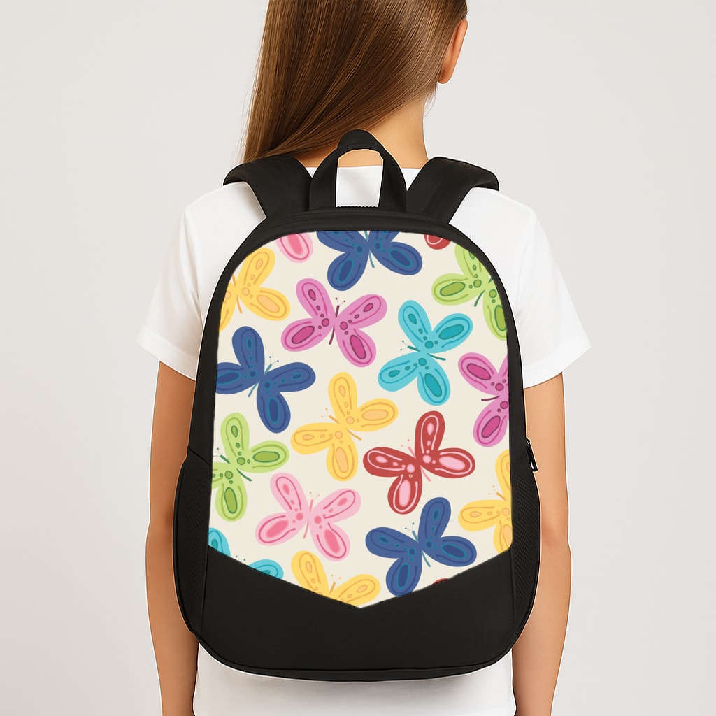 Butterflies - Spring Patterns Large School Bag