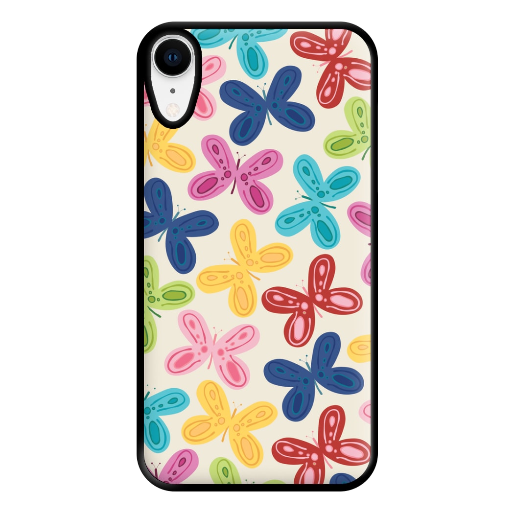 Butterflies - Spring Patterns Phone Case for iPhone XR