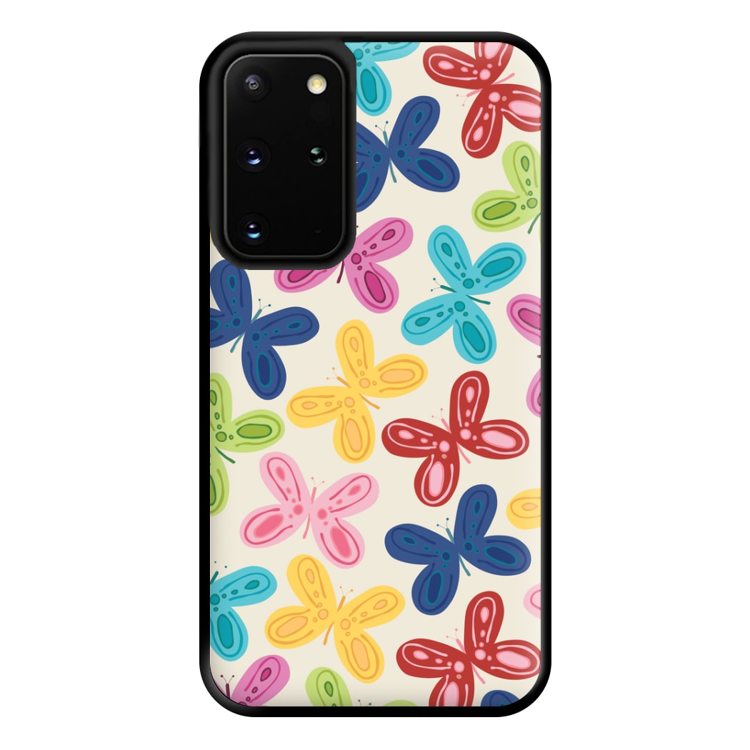 Butterflies - Spring Patterns Phone Case for Galaxy S20 Plus