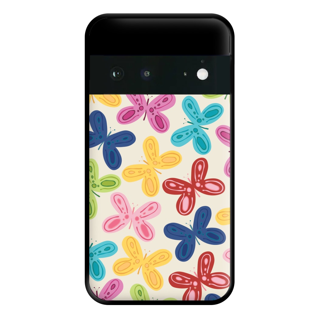 Butterflies - Spring Patterns Phone Case for Google Pixel 6a