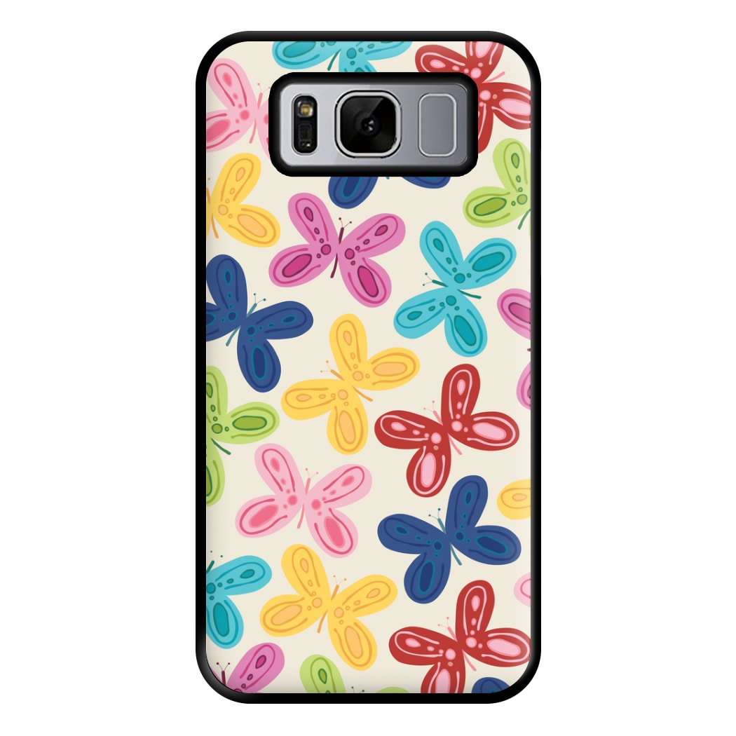 Butterflies - Spring Patterns Phone Case for Galaxy S8 Plus