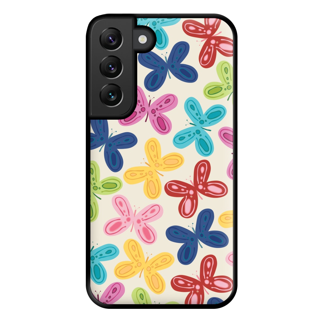 Butterflies - Spring Patterns Phone Case for Galaxy S22 Plus