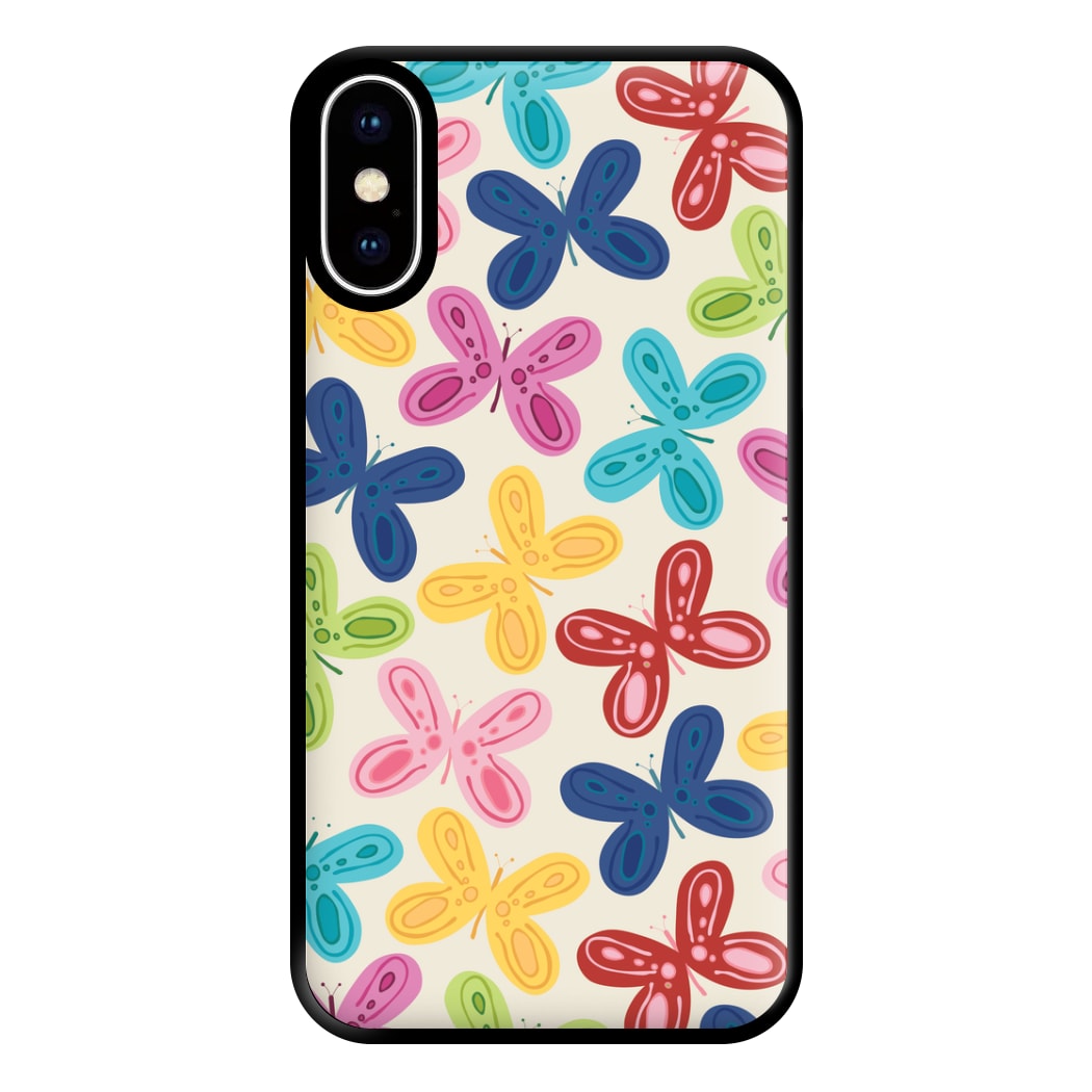 Butterflies - Spring Patterns Phone Case for iPhone XS Max