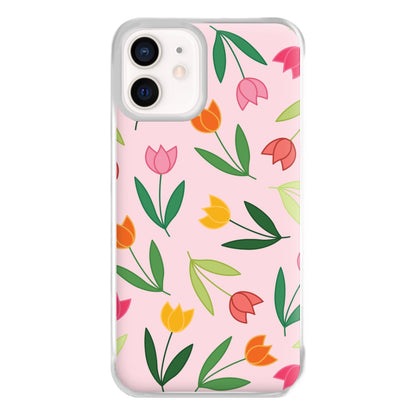 Tulips - Spring Patterns Phone Case for iPhone 12 Mini