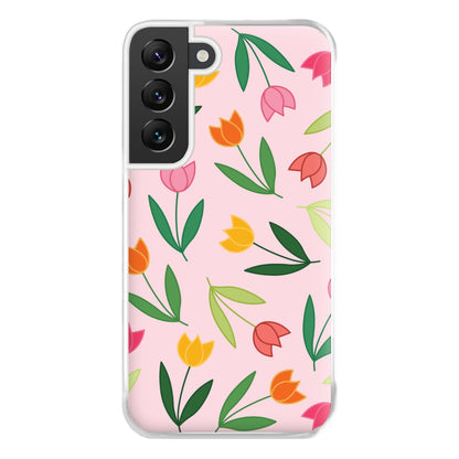 Tulips - Spring Patterns Phone Case for Galaxy S22 Plus