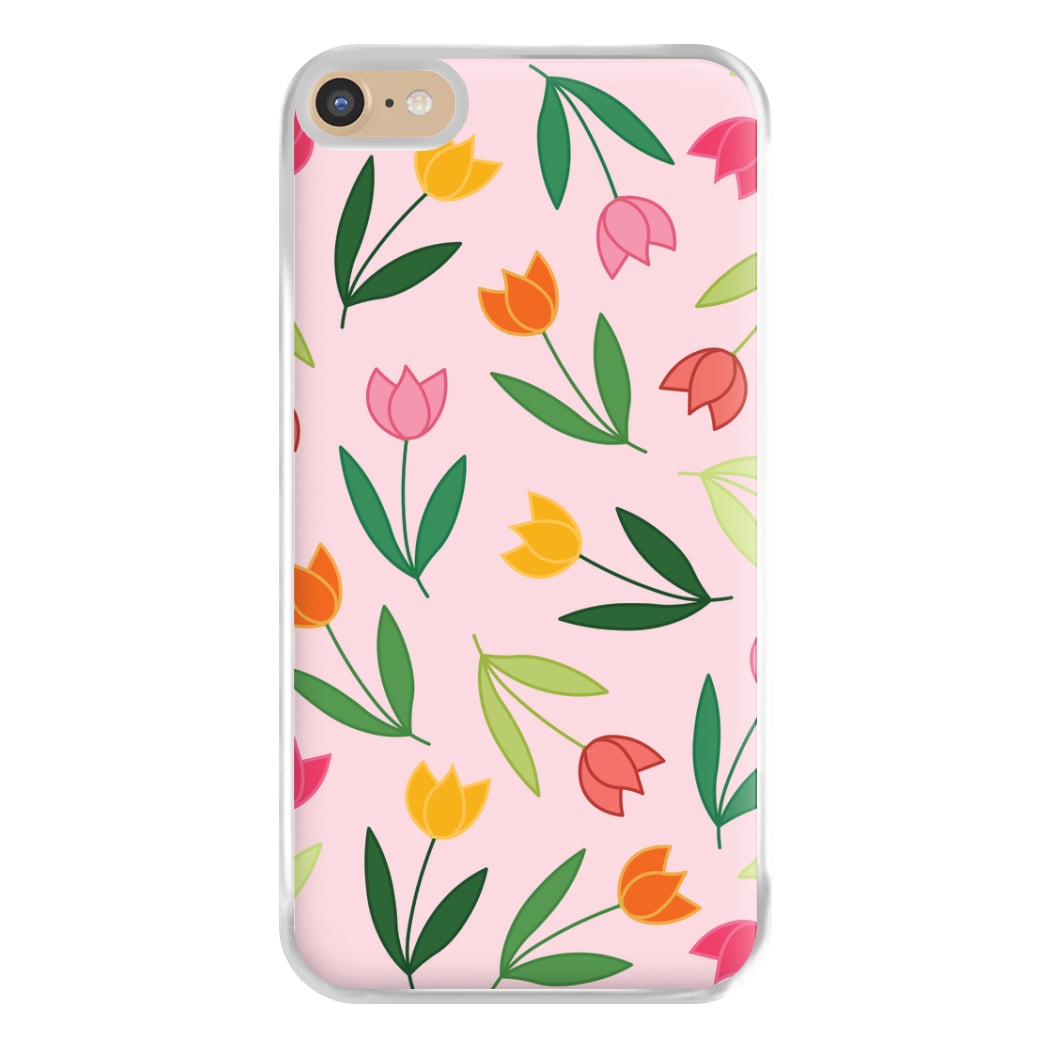 Tulips - Spring Patterns Phone Case for iPhone 6 Plus / 7 Plus / 8 Plus