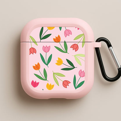 Tulips - Spring Patterns Pink AirPods Case